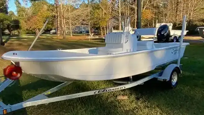 The Coastal Skiff 171, sold at East Coast Marine in Hubert, NC